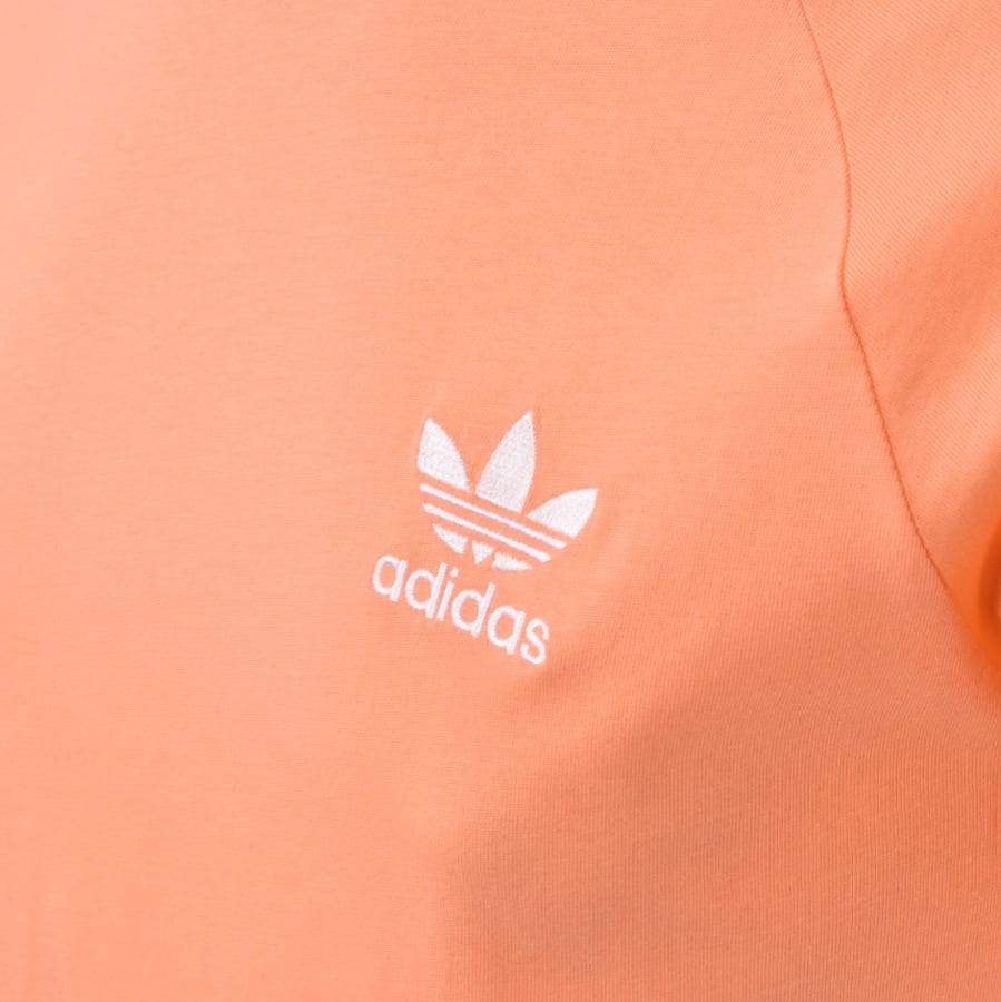 Alternative Image for ProductAdidas Originals 3 Stripe T Shirt Orange3